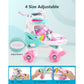 Children's Roller Skates Adjustable Size Rainbow Design Size 1-4 UK