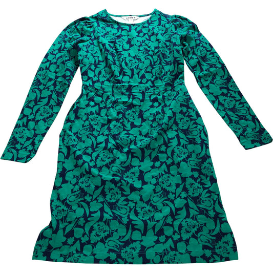 Boden Green Floral Shift Dress - Size 4