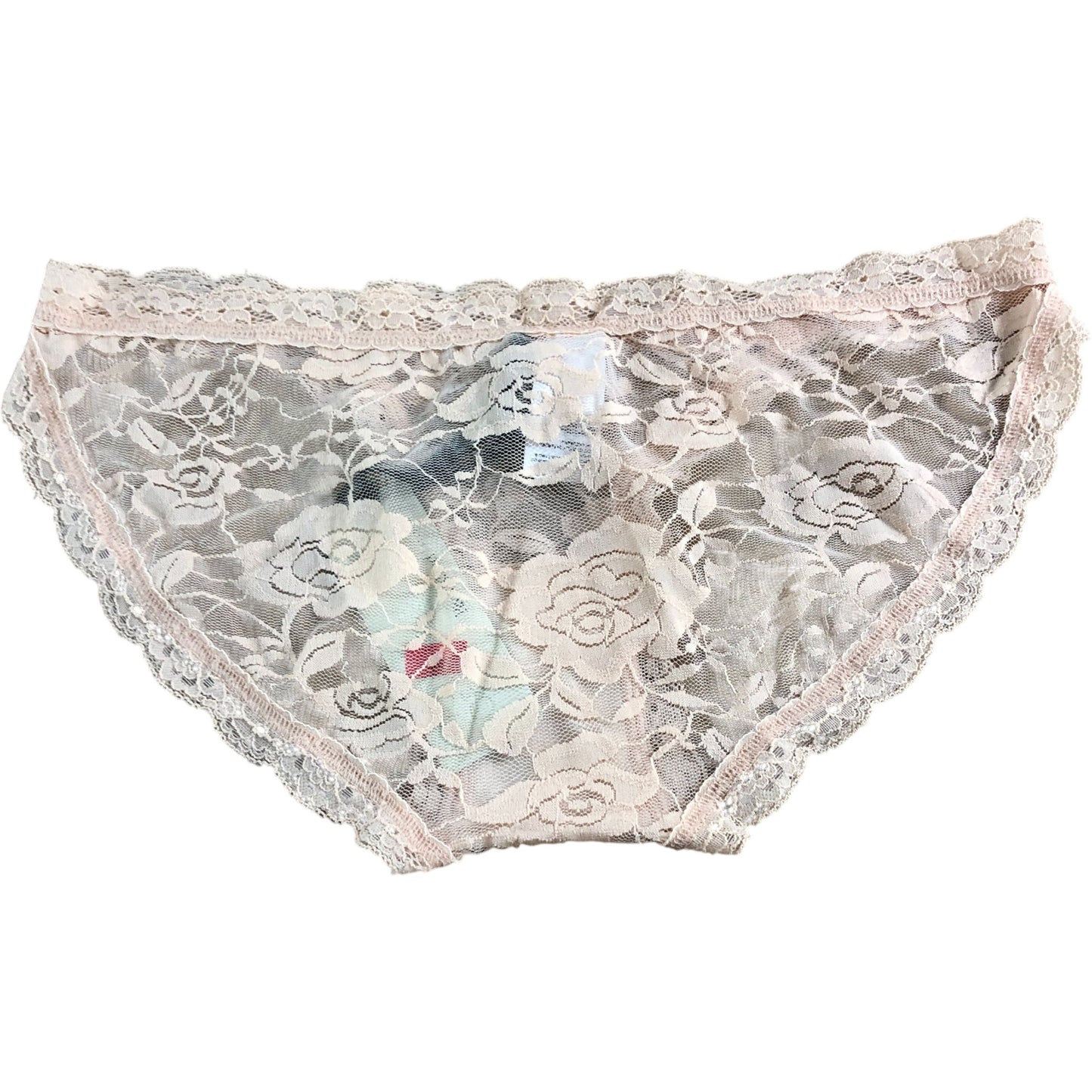 River Island Lace Knickers UK Size S Women's Blush Floral Lingerie Briefs