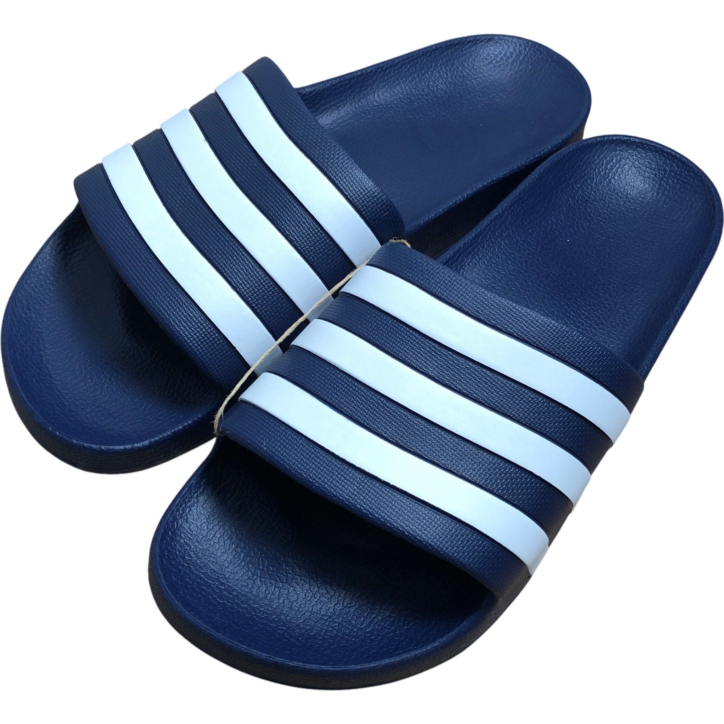 Adidas Adilette Aqua Sliders UK9 Men's Navy Blue Comfort Slip On Sandals