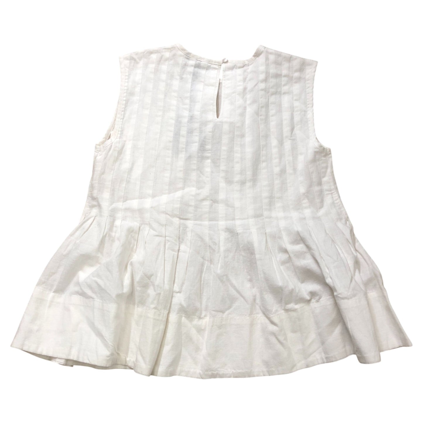 River Island Studios Pleated White Vest Top Size 6