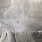 Short Sleeve Peplum Blouse Women's Light Blue Linen Button-Up Medium