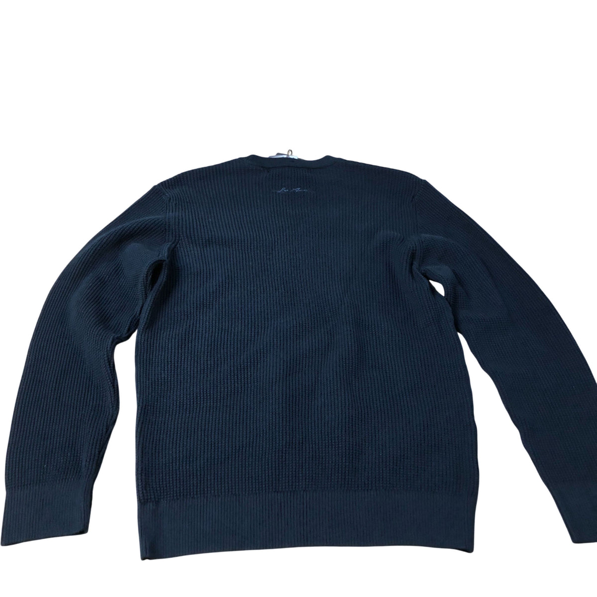 River Island Relaxed Fit Sweater Size M Men's Dark Navy Cotton Blend Knit