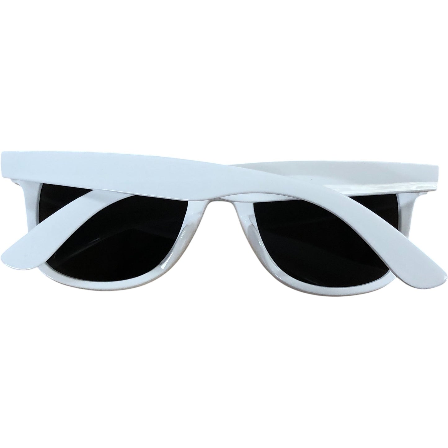Tianyasy Square Plastic Sunglasses with Gray Lens New Unisex White Frame