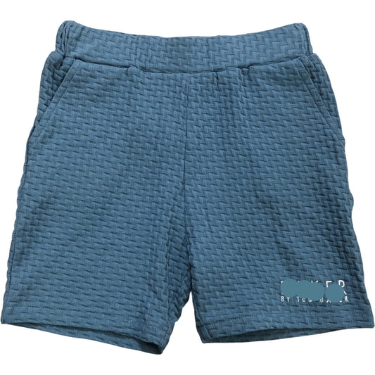 Blue Boys Shorts Size 6 Years 100% Cotton Waffle New