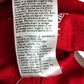 River Island Poolside Women's Red Swim Top Zip Closure White Trim Size 16