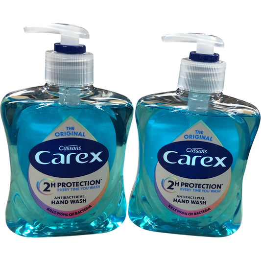 Carex Original Antibacterial Hand Wash 250ml Pack of 2 Hygiene Clean Hands