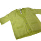 River Island Size 6 Women's Lemon Green Short Sleeve Button Cardigan