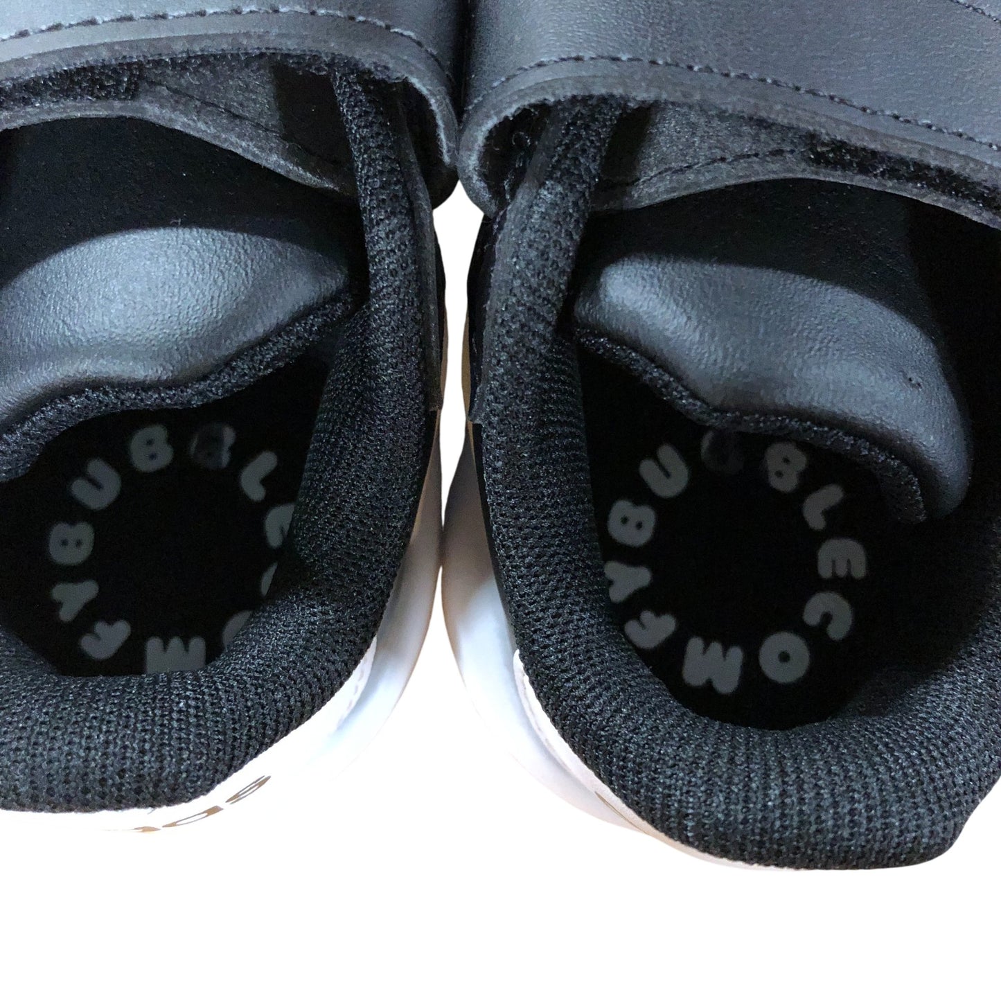 Adidas Baby Sneakers UK5K Toddler Black White Easy Fastening Casual Shoes