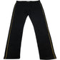 ONLY & SONS W32 L30 Men's Black Denim Jeans with Yellow Side Stripe