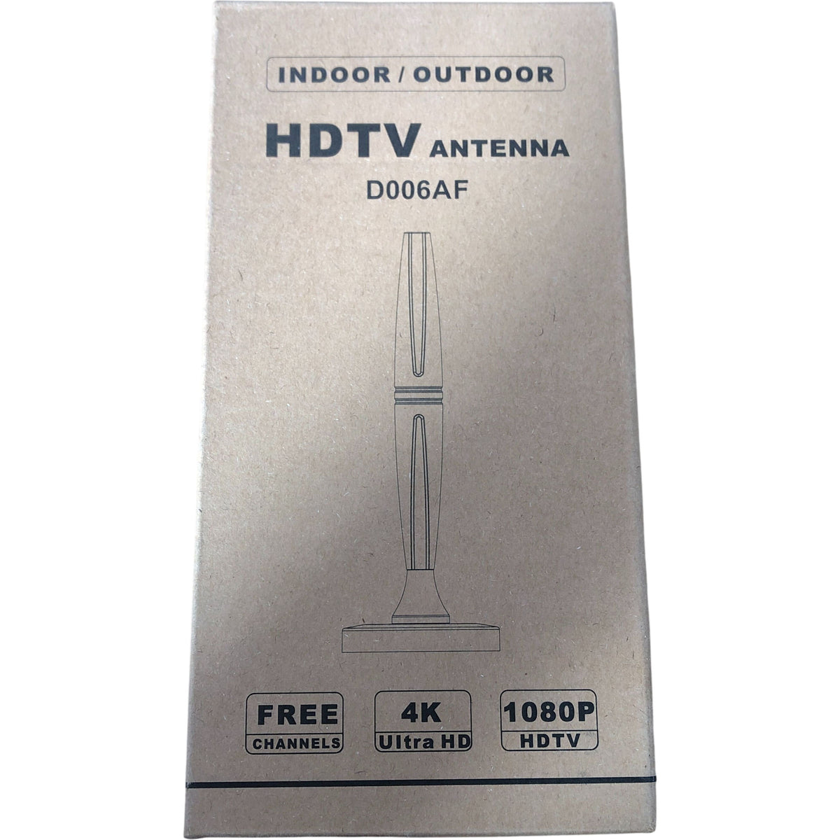 Digital HDTV Antenna D006AF Indoor Outdoor Antenna 4K Ultra HD 1080P Free