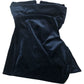 River Island Black Velvet Strapless Top