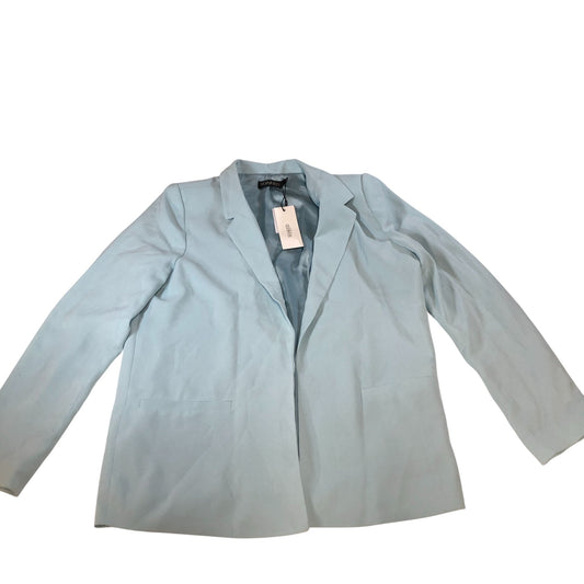 Soaked In Luxury Shirley Blazer LS Size L Women's Light Blue New with Defects