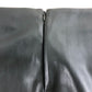 River Island Black Faux Leather Midi Skirt UK18 Women's Wrap