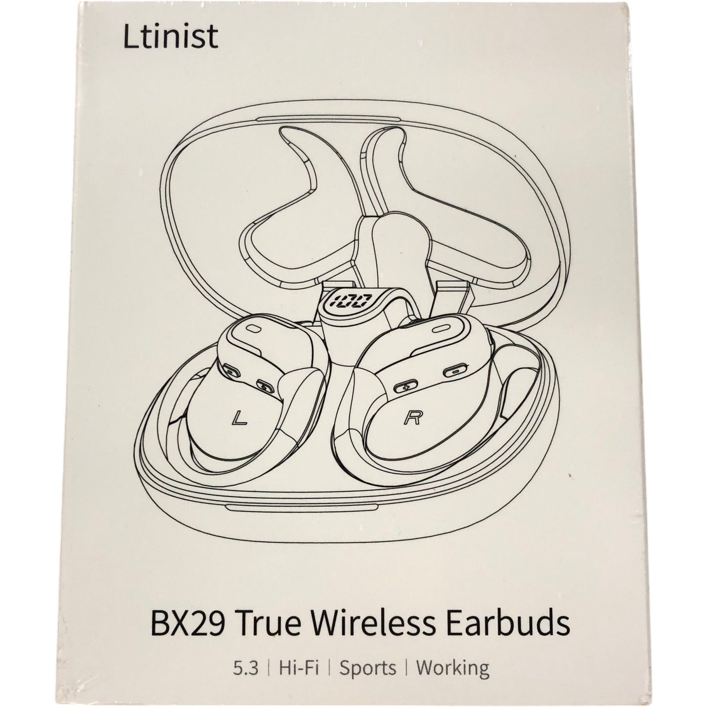 LTINIST BX29 True Wireless Earbuds Bluetooth 5.3 HiFi Sports Rose Gold
