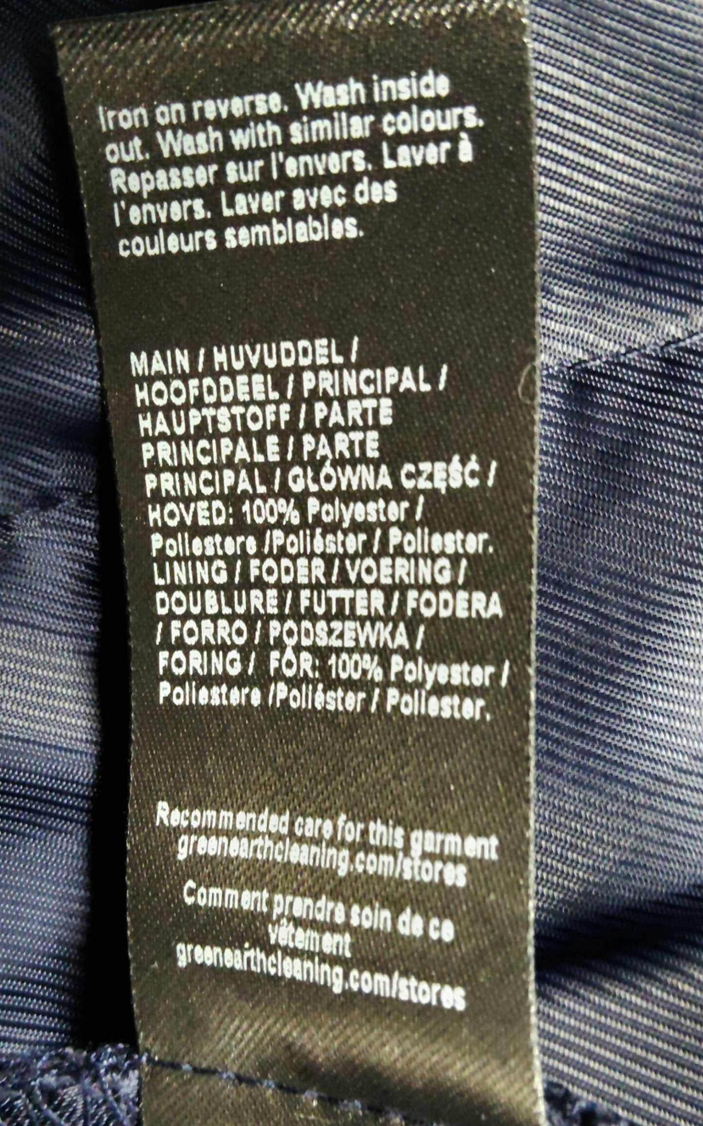 River Island Wide Leg Trousers UK8 Women's Navy Formal Style Polyester