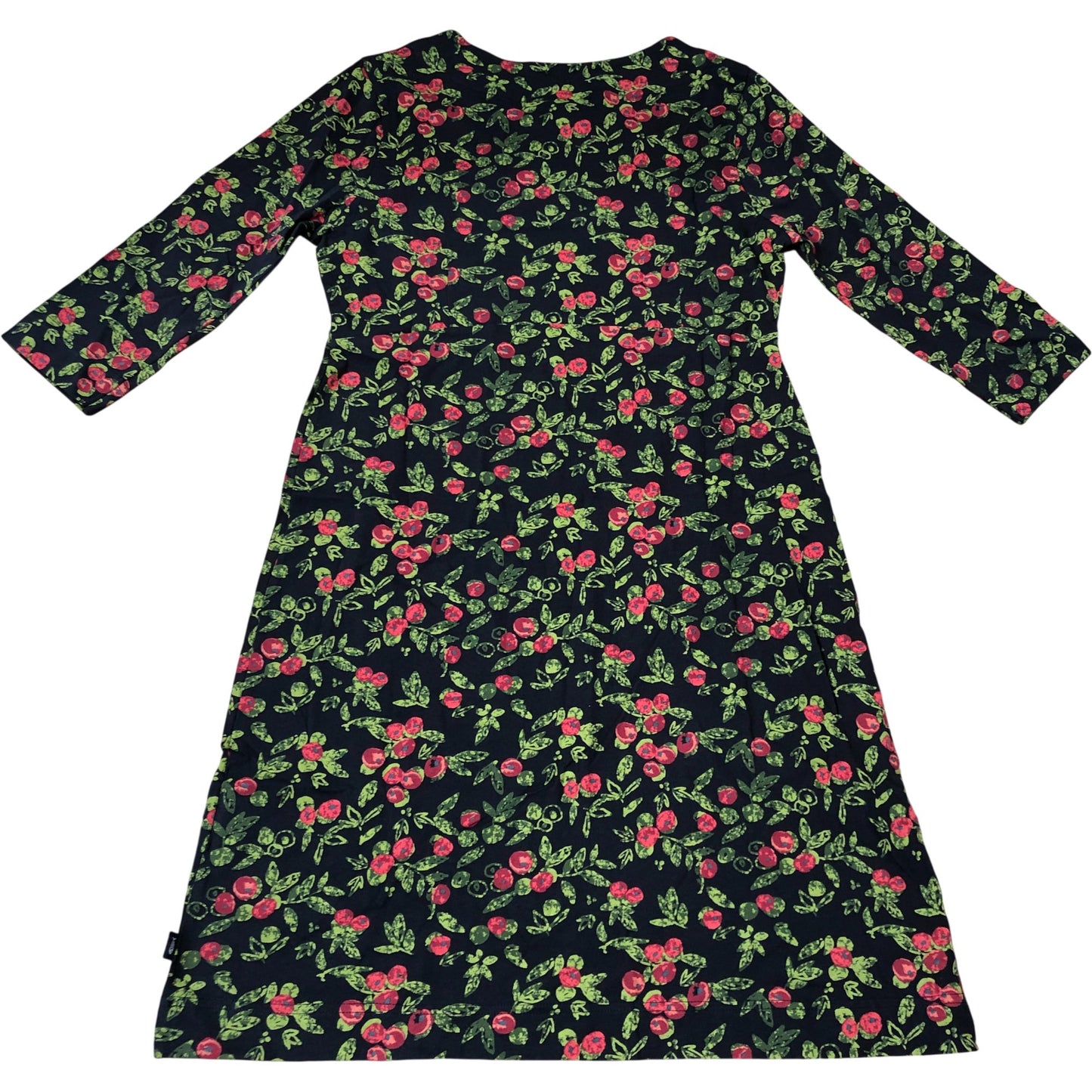 Weird Fish Shafika Organic Cotton Jersey Dress Size 12 Holly Print