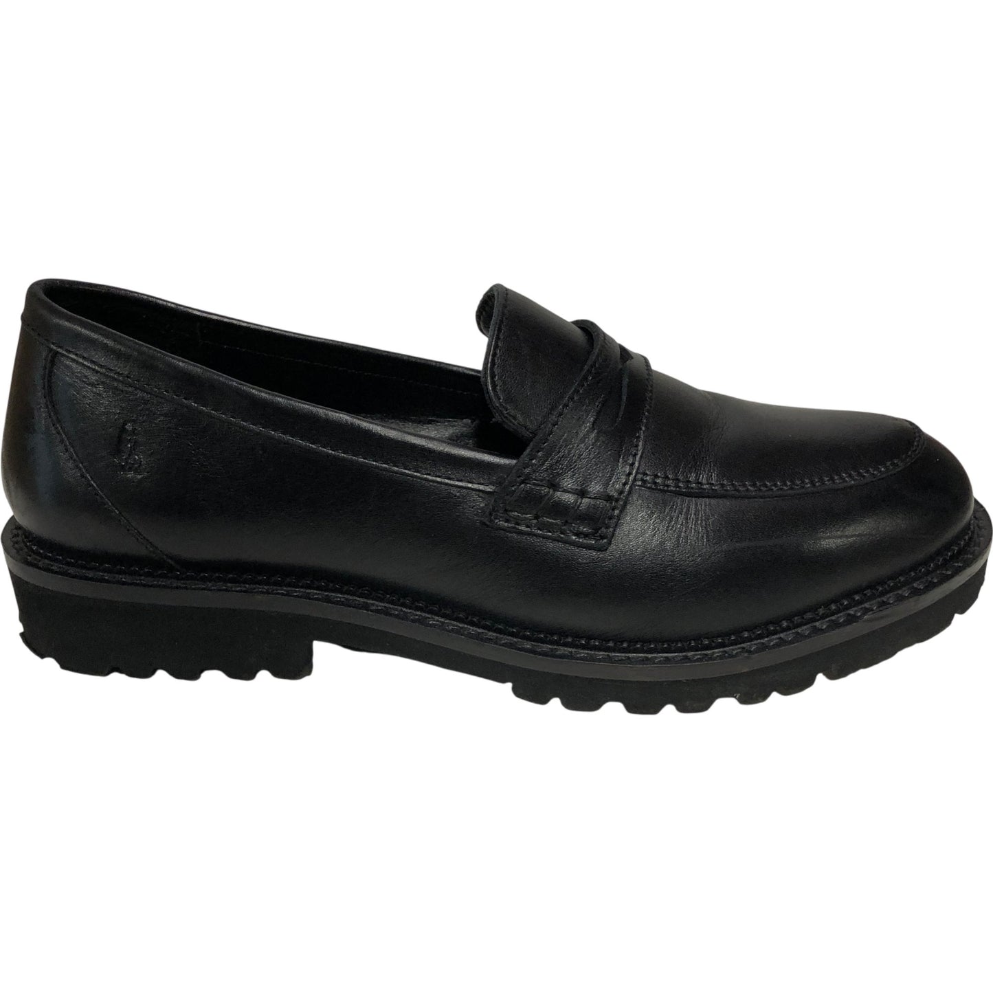 Hush Puppies ZeroG Loafers UK6 Women's Black Leather Casual Comfort Shoes