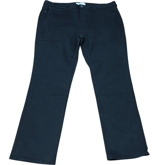 Straight Fit Black Denim Jeans Size 20