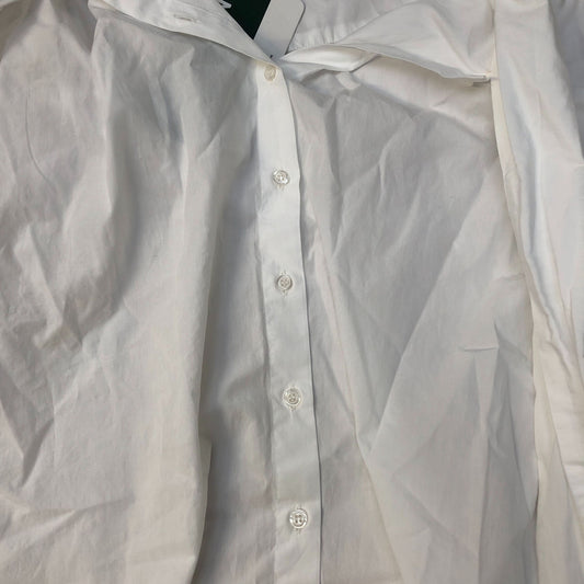 Baukjen Cotton Blouse UK14 Women's White Long Sleeve Organic Casual