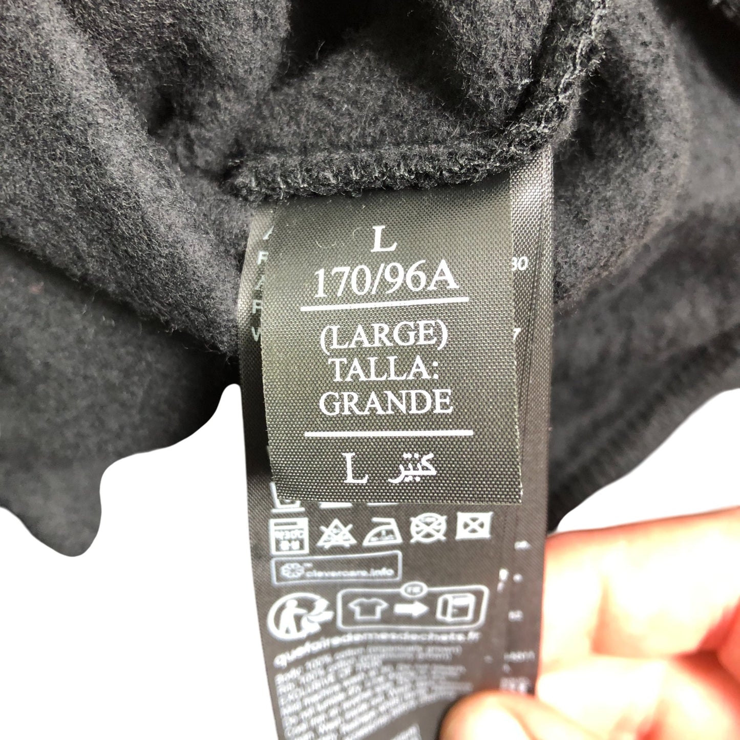 Allsaints Pippa Sparkle Hoody Large Women's Black Cropped Hoodie With Sparkly C