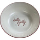 Holly Jolly Serving Platter And Bowl Set Red Trim Dishware Home Décor