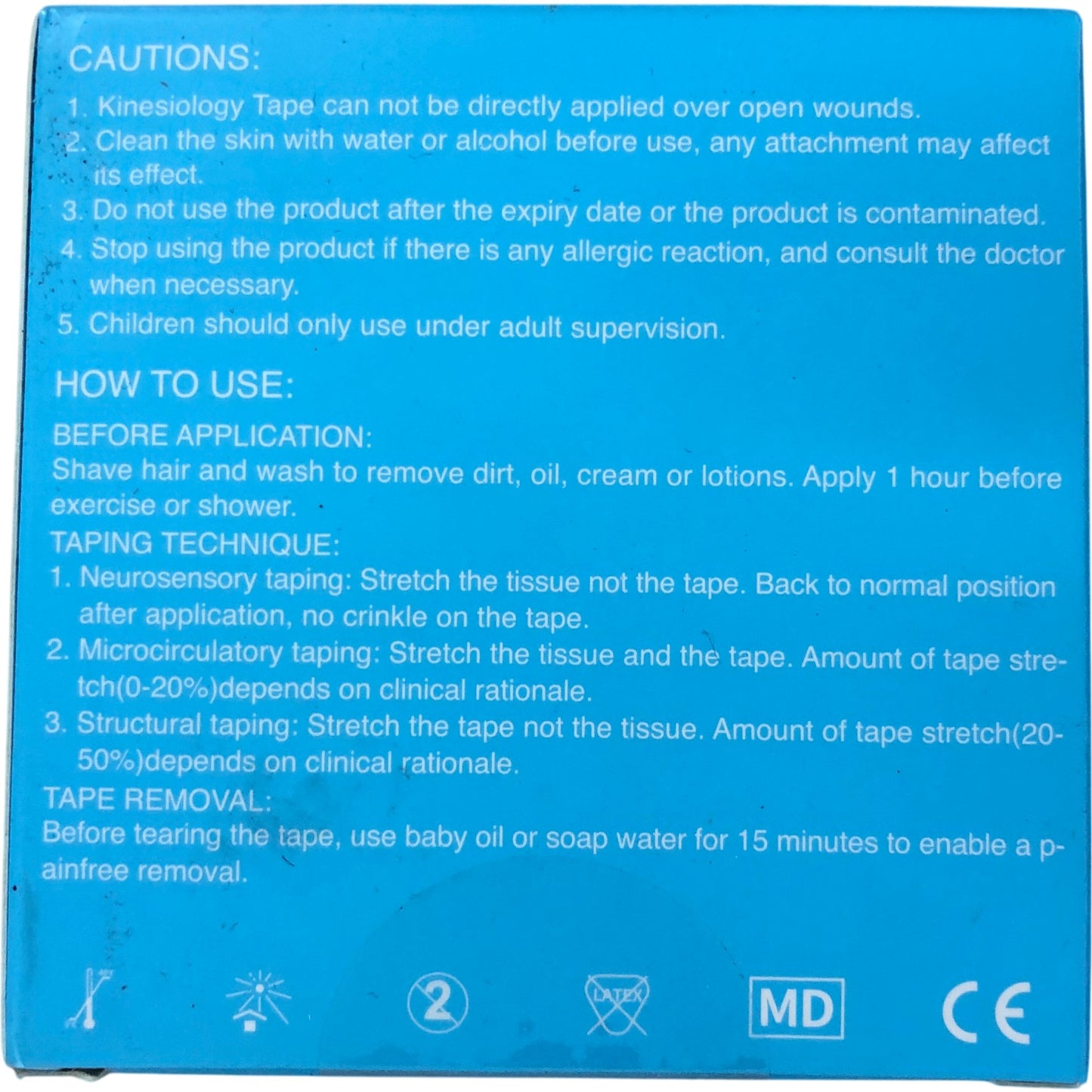 OK Tape Original Kinesiology Tape Regular 2in x 16.4ft Sweatproof Beige