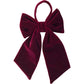 Luxury Velvet Bow Tie Sash Christmas Décor Dark Red