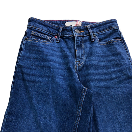 Straight Leg Jeans UK8R Women's Dark Blue Denim