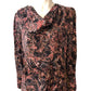 Branded Women's Abstract Print Long Sleeve Dress Size UK 18