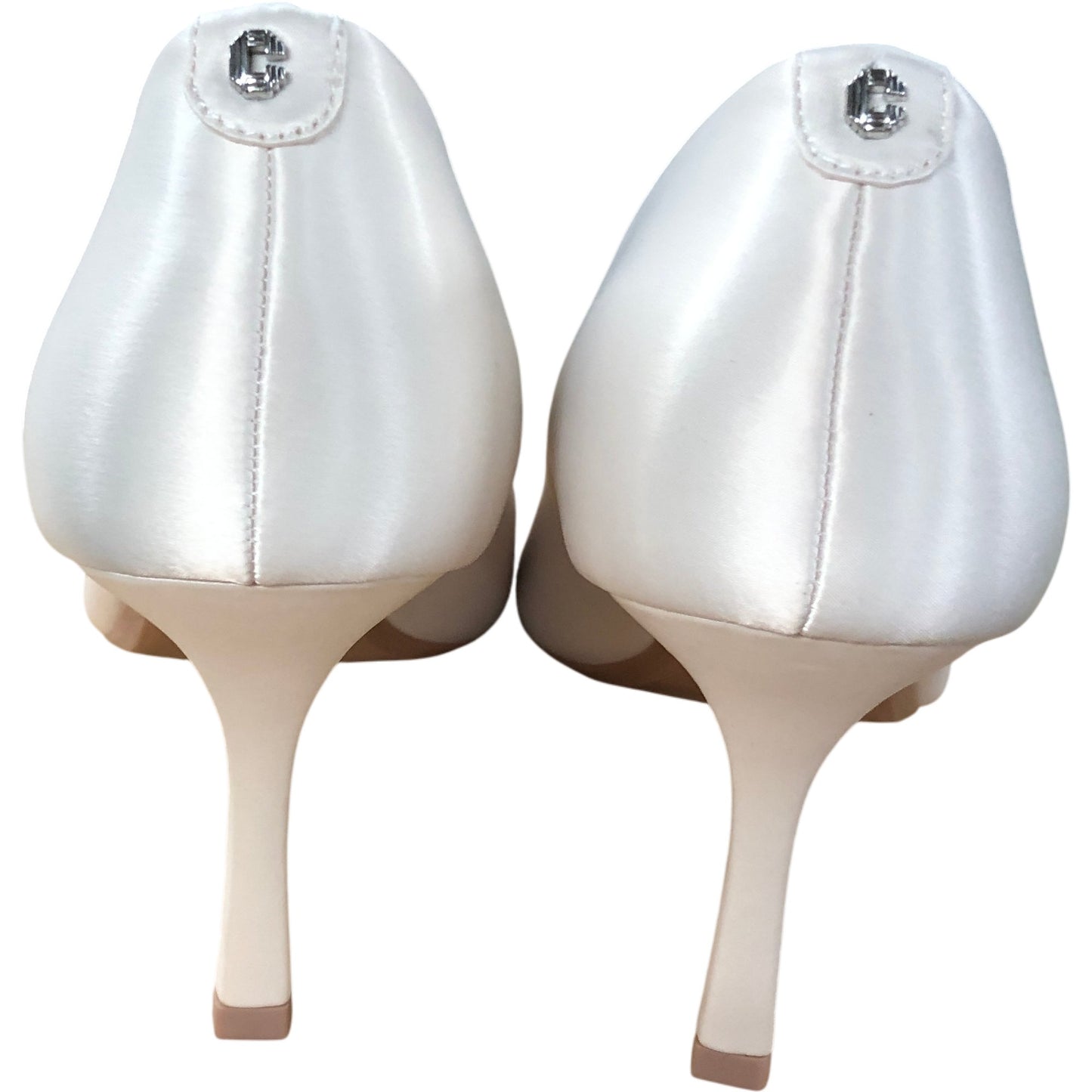 Carvela Corletta Court Heels UK 6.5 Women's Satin White Chic Elegant Design