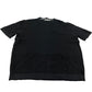 River Island Black Waffle Knit T-Shirt XL Men's Short Sleeve Cotton Casual