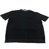 River Island Black Waffle Knit T-Shirt XL Men's Short Sleeve Cotton Casual