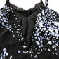 Branded Black Wild Print Cami Top - Size 12