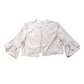 Gina Bacconi Gigi Moss Crepe Bolero Blush Pink Flared Sleeve Cropped Size 22