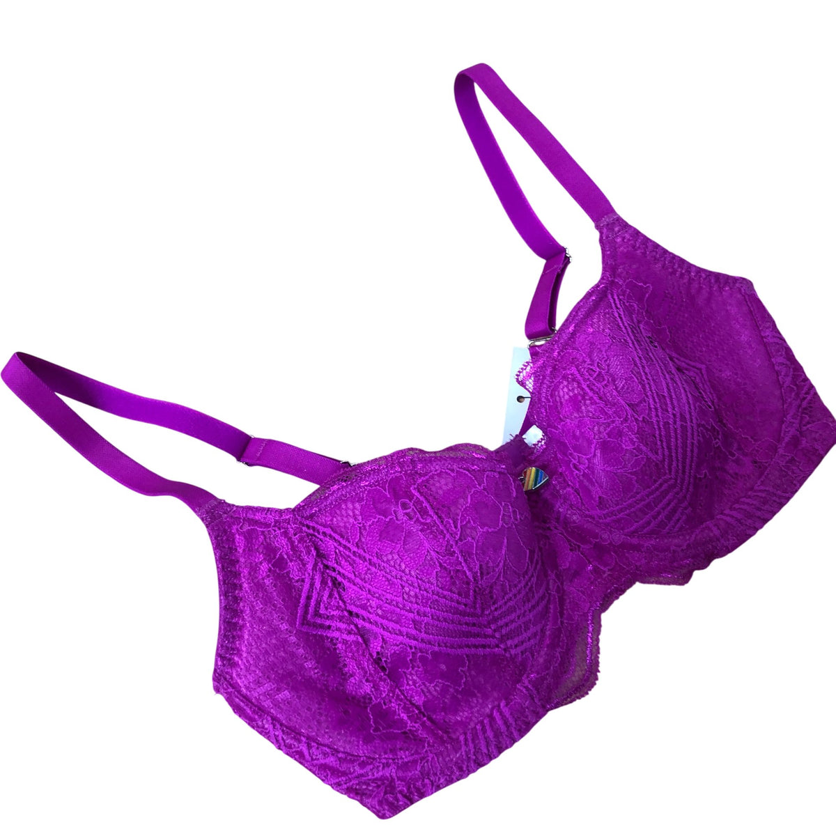 Bravissimo Lace Bra Set Women's Magenta Floral Underwired Adjustable Straps