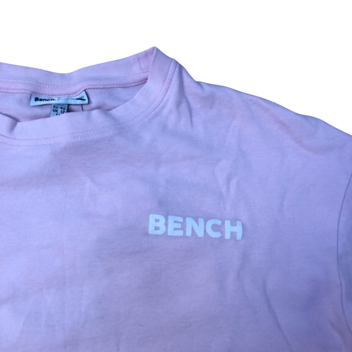 Bench Boxy Fit Cropped Pink T-Shirt Size M