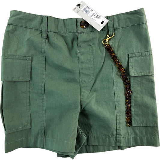 RIVER ISLAND Cargo Shorts UK9 Unisex Kids Green Light Rerooted Rebel