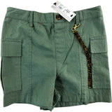 RIVER ISLAND Cargo Shorts UK9 Unisex Kids Green Light Rerooted Rebel