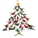 Colourful Hummingbird Christmas Ornaments Set 3 Pieces