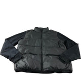Branded Black Hybrid Puffer Jacket - Size Medium