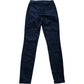 Women's Corduroy Trousers Size 8 Long Navy Blue Stretch Cotton