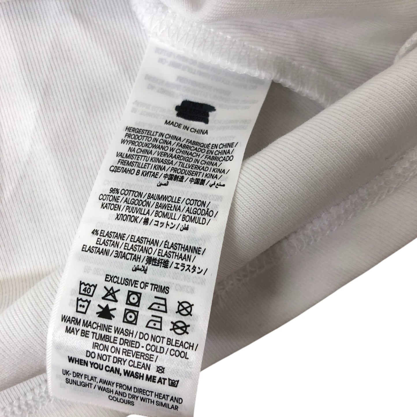 Boden Long Sleeve Top Women's Soft Casual White Cotton Blend Size 14
