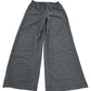 River Island Wide Leg Trousers UK12 Women's Check Print Stretchy Comfortable Fit