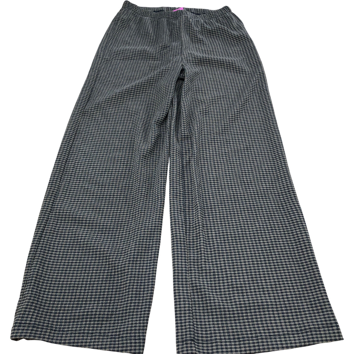 River Island Wide Leg Trousers UK12 Women's Check Print Stretchy Comfortable Fit