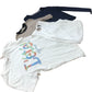 Women's T-Shirts White Striped Navy Blue Lot of 3 Fashion Tops UK6 Bundle