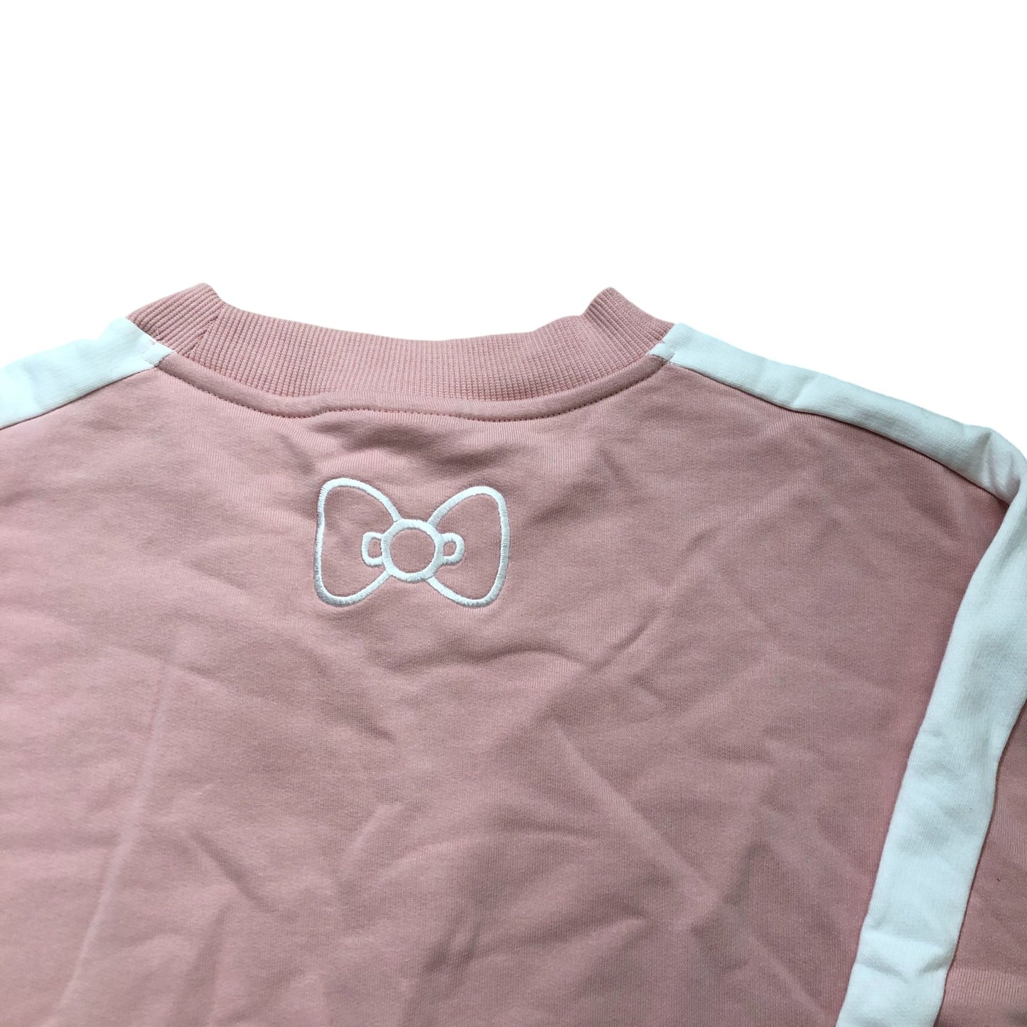 Puma Hello Kitty Sweatshirt Women's Size S Pink Cotton Crew Neck Long Sleeve