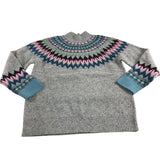 Izzy Grey Fairisle Jumper Women's Lambswool Blend