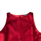 River Island Red Satin Dress with Bow Details Size 12