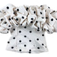 River Island Cream Garden PY Crop Top UK S Women's Polka Dot Ruffle Design